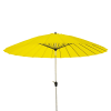 Parasol inclinable en aluminium et tissu jaune 3x3m